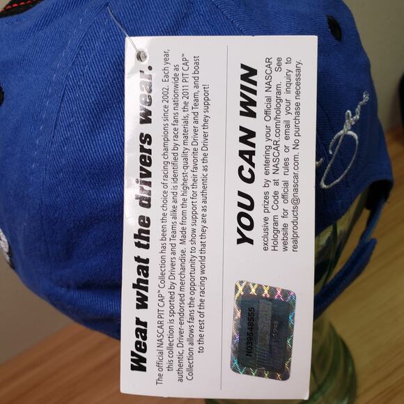 Nascar Jimmie Johnson #48 Team Lowe's Racing Hat Blue Black Official Pit Cap NWT - Picture 3 of 9